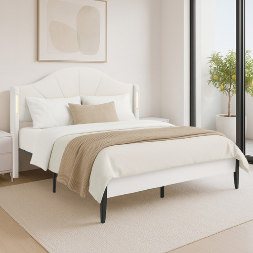 Stephie-Faux-Leather-Bed-Frame-with-LED