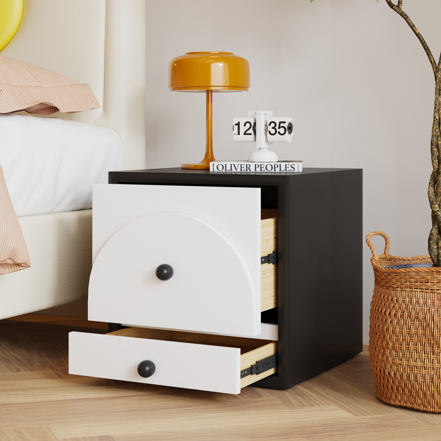 Solara 2 Drawer Bedside Table