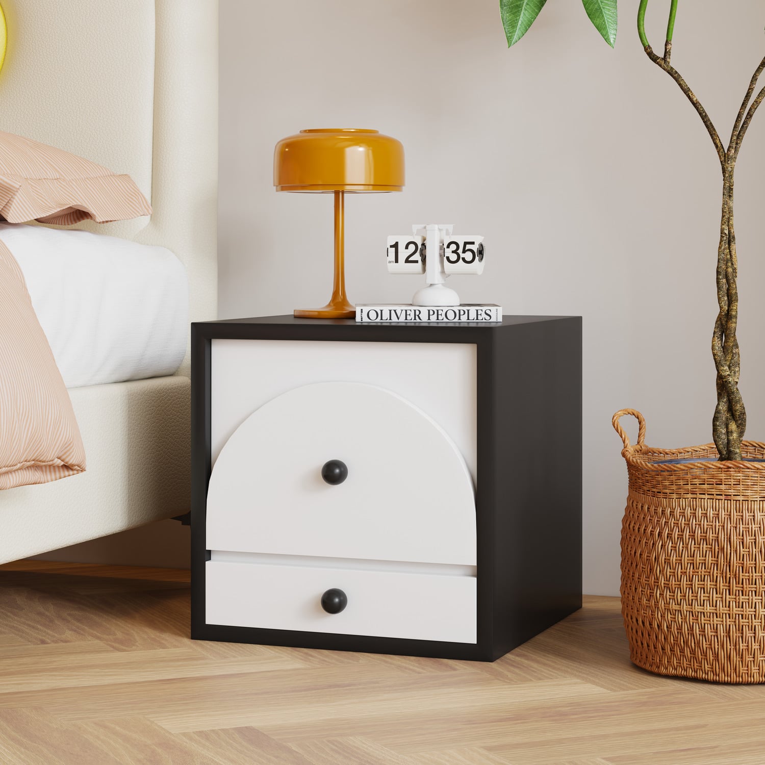 Solara 2 Drawer Bedside Table