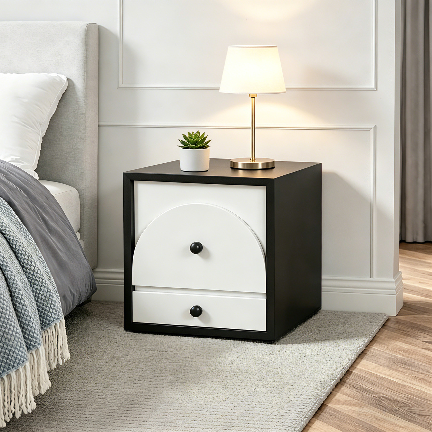 Solara 2 Drawer Bedside Table