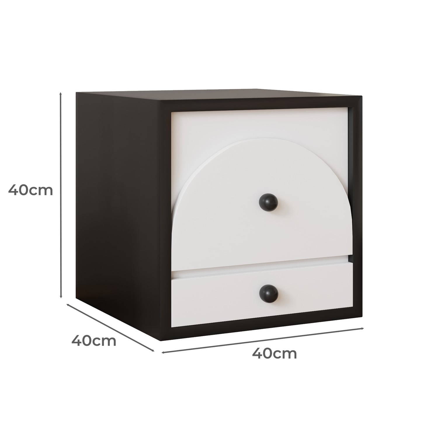 Solara 2 Drawer Bedside Table