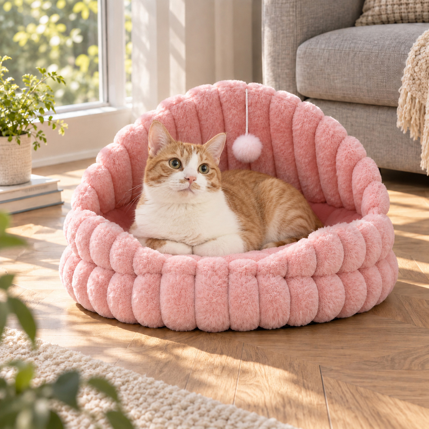 Archie-Faux-Fur-Pet-Dome