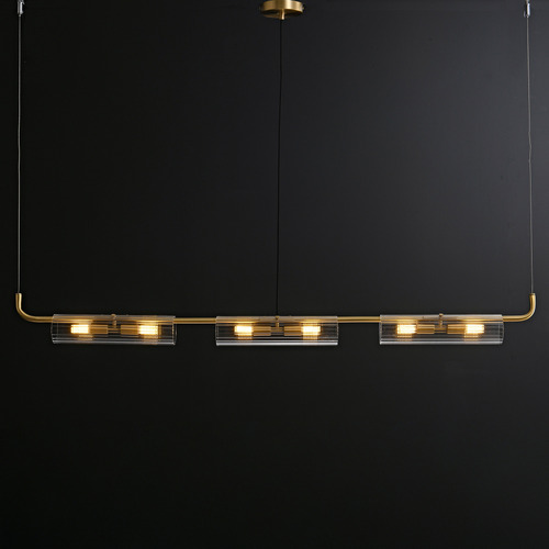 Brock Iron 6 Lamp Bar Spotlight
