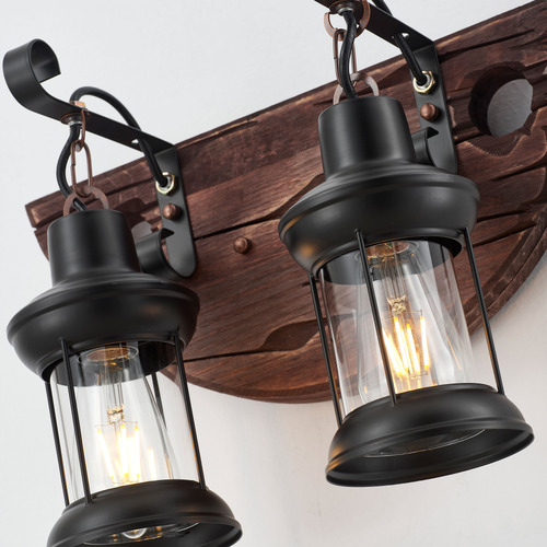 Leticia Wooden 2 Lamp Pendant Light