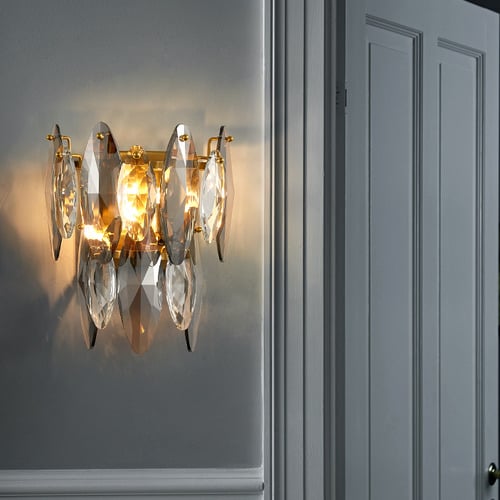 Eduard Crystal 2 Lamp Wall Sconce