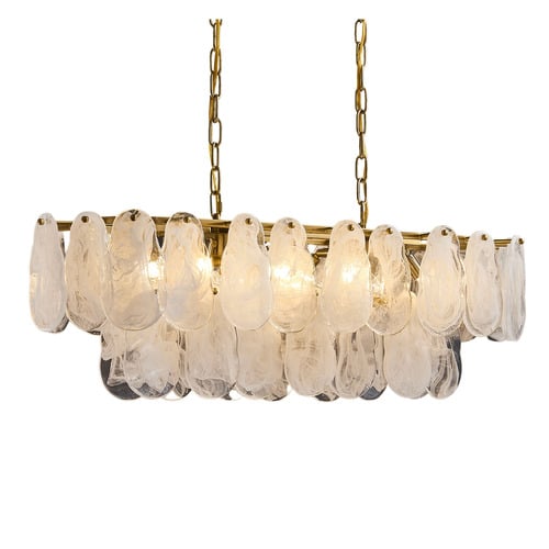 Susan Oval Iron 6 Lamp Chandelier