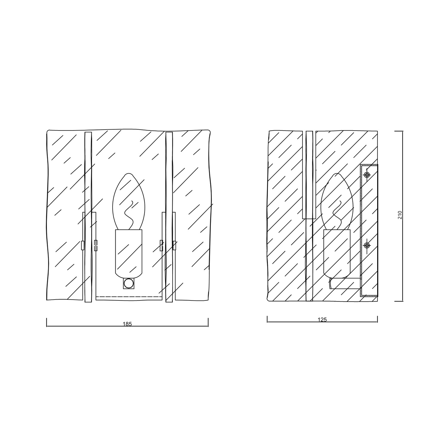 Greta Brass Wall Sconce