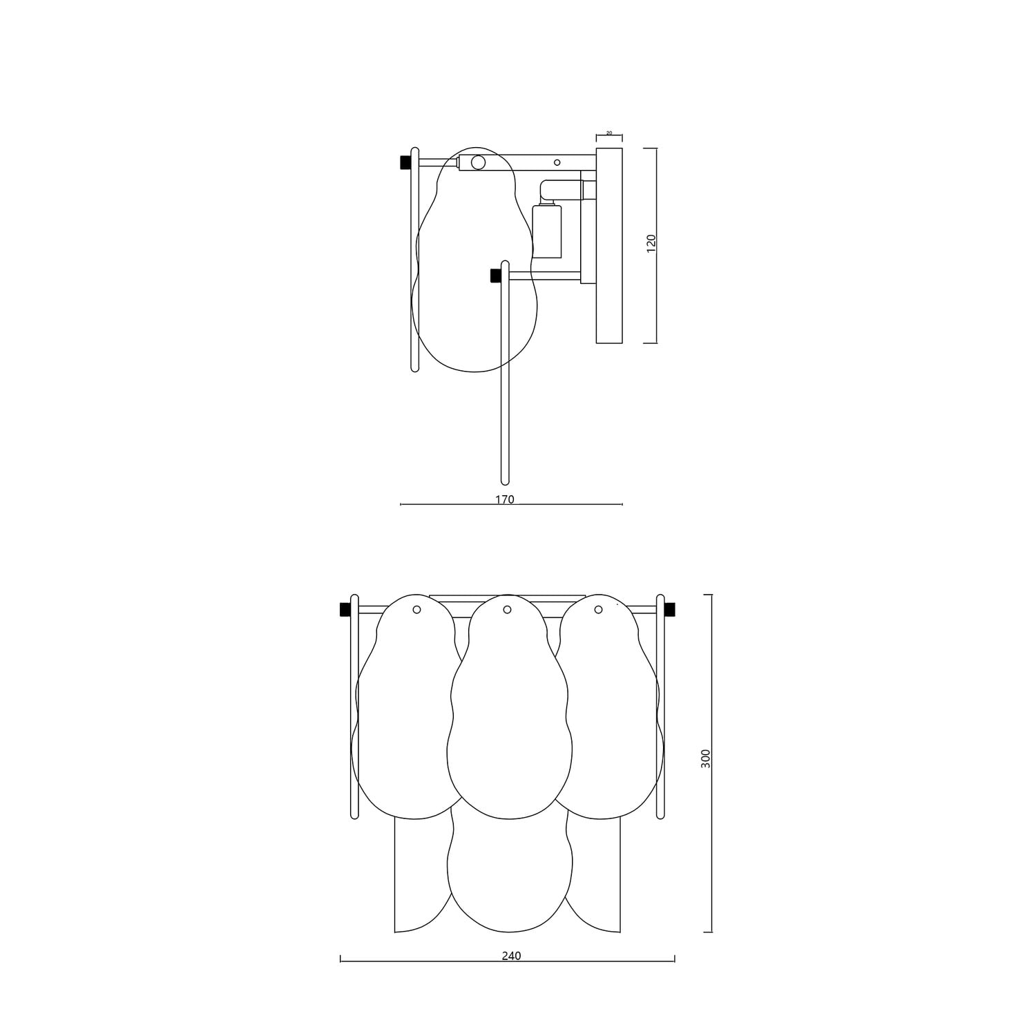 Susan Iron Wall Sconce