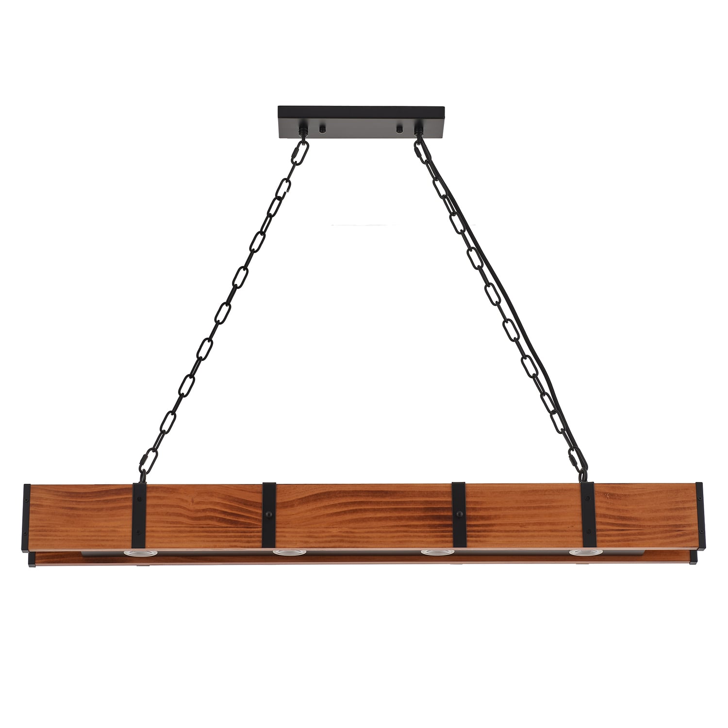 Napa Pine Wood 4-Light Pendant