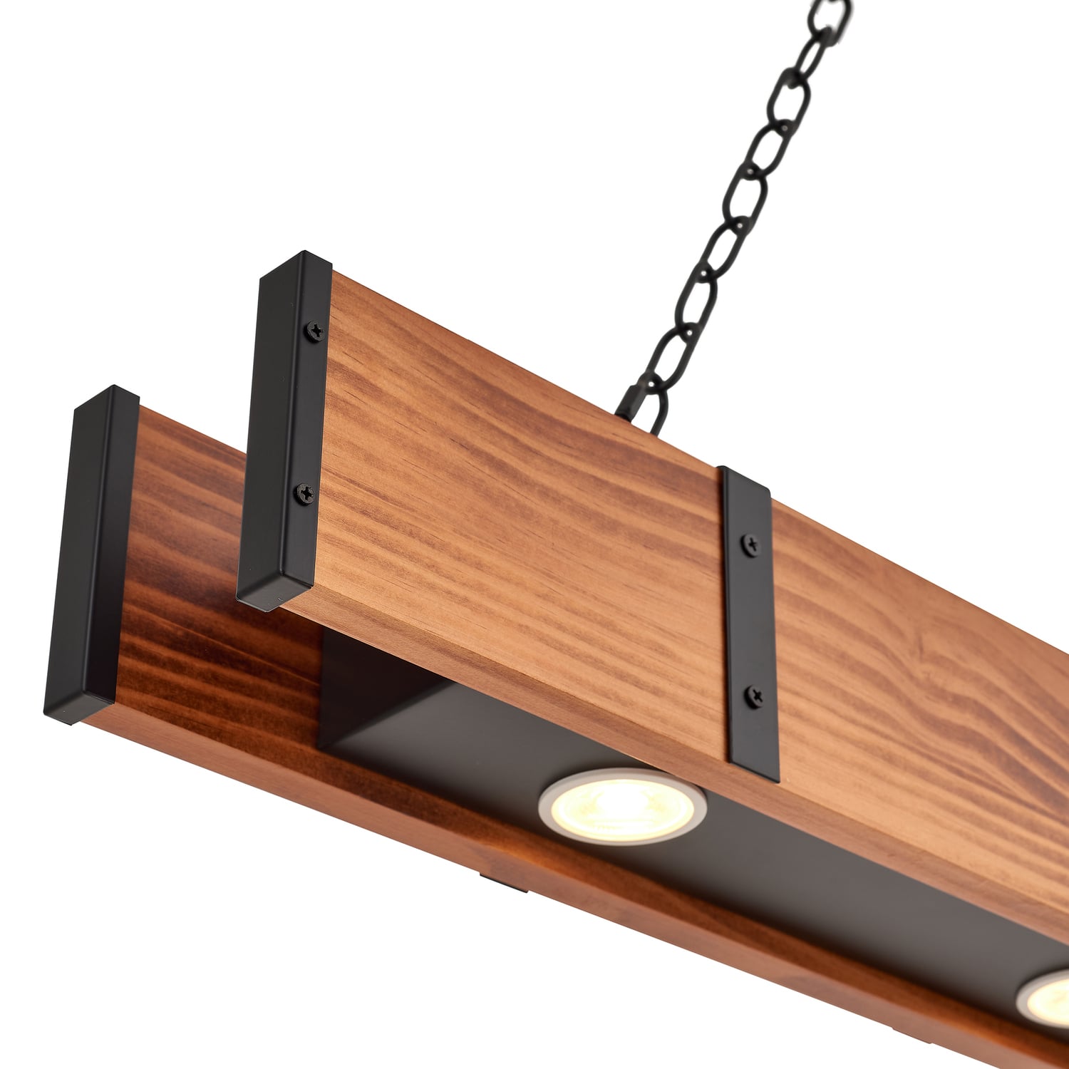Napa Pine Wood 4-Light Pendant