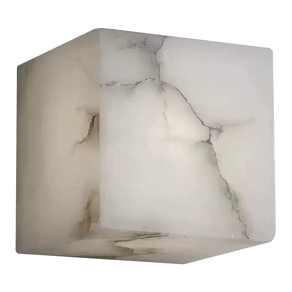 Florence Cube Alabaster Wall Light