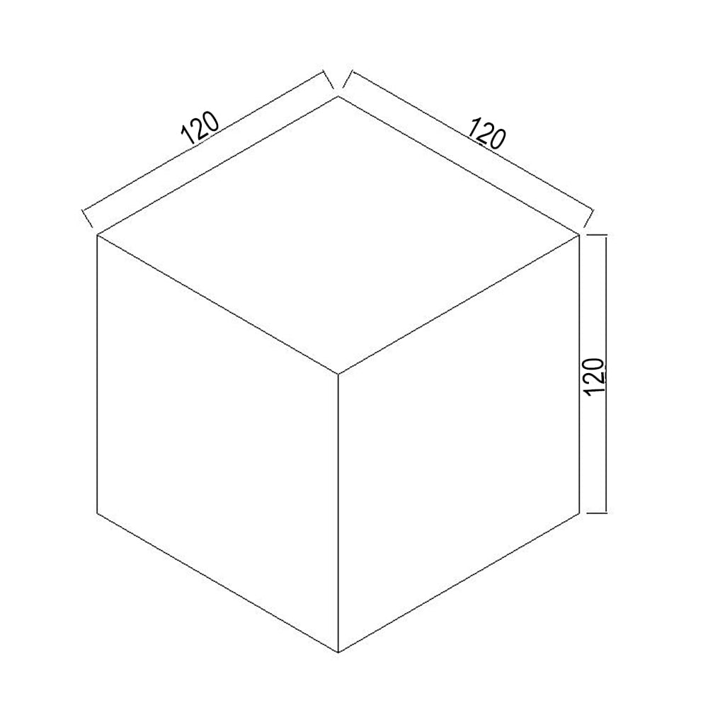 Florence Cube Alabaster Wall Light