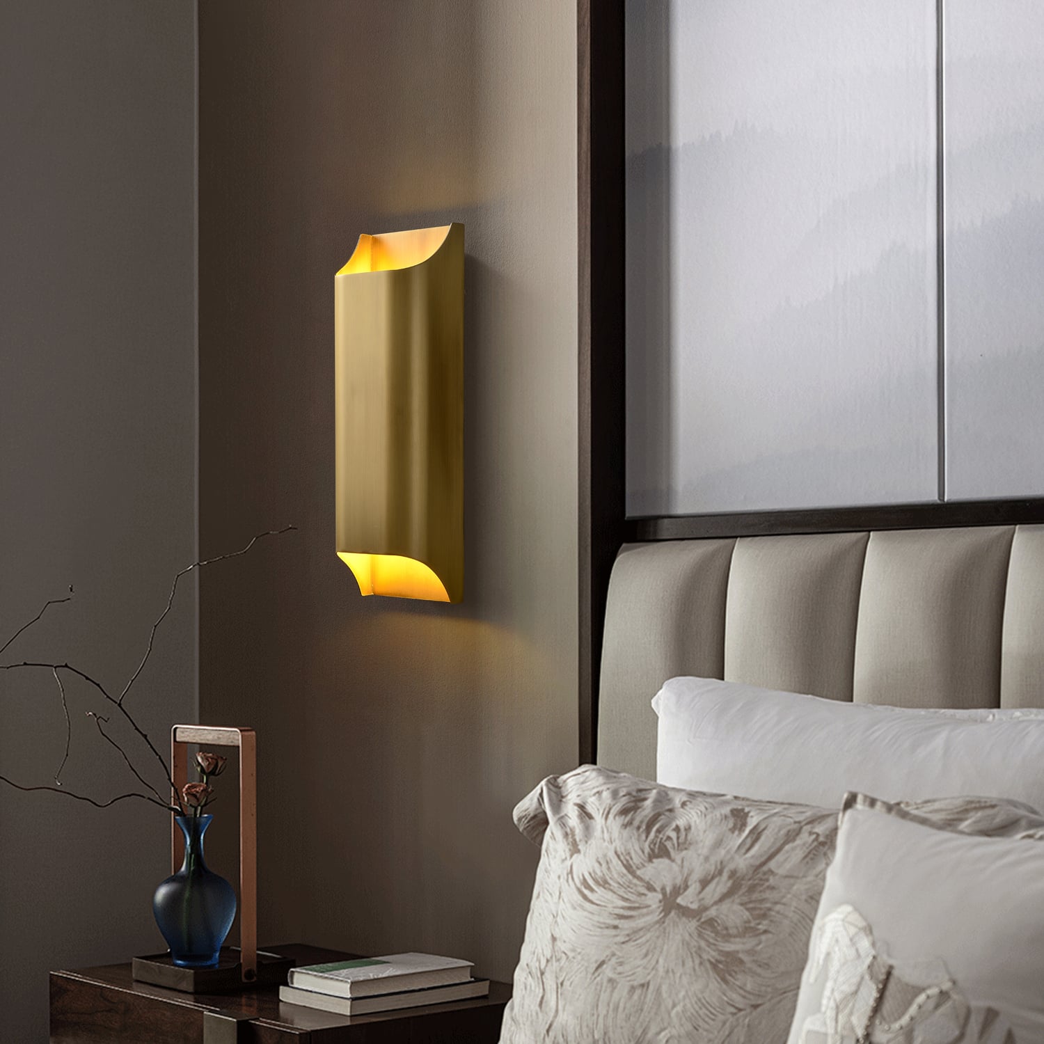 Daxbury Antique Brass 2-Light Wall Sconce