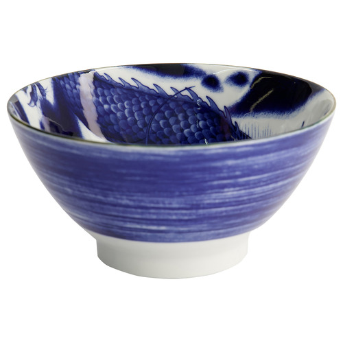 Japonism Blue Dragon 17cm Porcelain Tendon Bowls