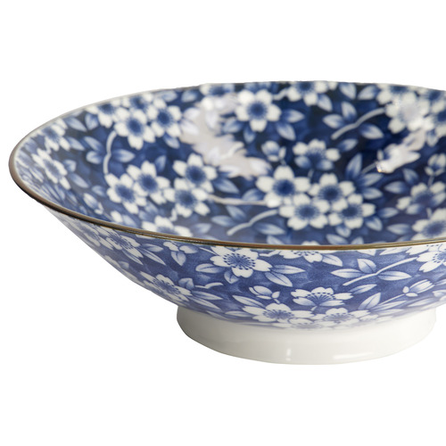 Tokyo Blue Sakura 25cm Porcelain Ramen Bowls