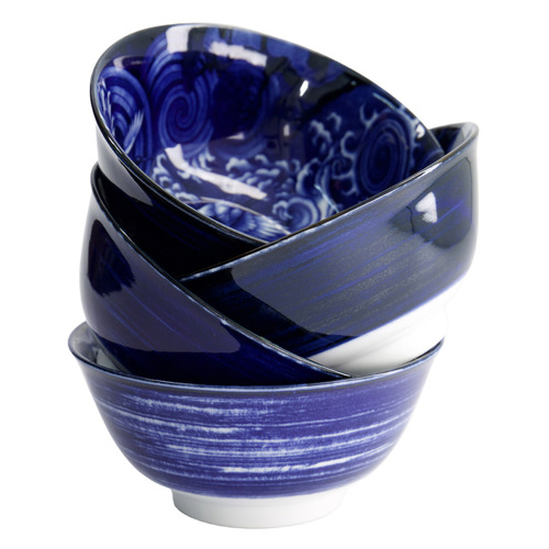 4 Piece Japonism 14cm Porcelain Bowl Set