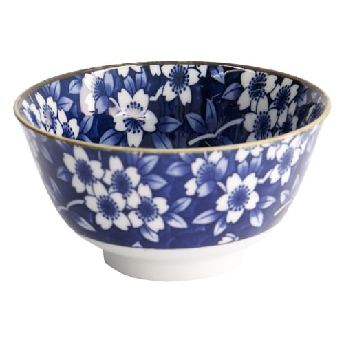 Tokyo Blue Sakura 12cm Porcelain Rice Bowls
