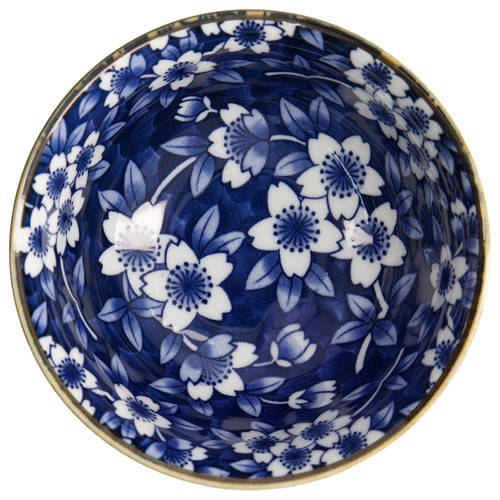 Tokyo Blue Sakura 12cm Porcelain Rice Bowls