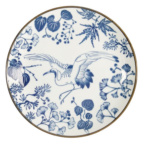 Flora Japonica Crane 25cm Porcelain Plates