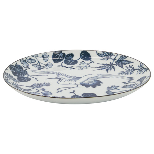 Flora Japonica Crane 25cm Porcelain Plates