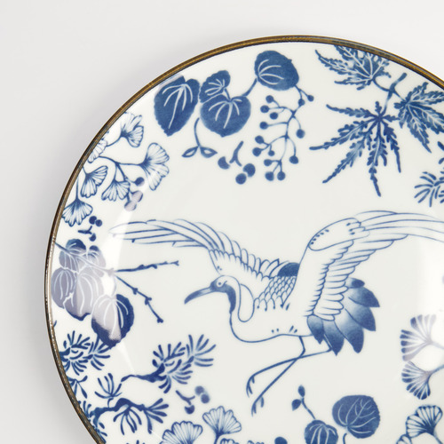 Flora Japonica Crane 25cm Porcelain Plates