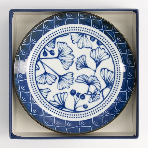4 Piece Flora Japonica 16cm Porcelain Plate Set