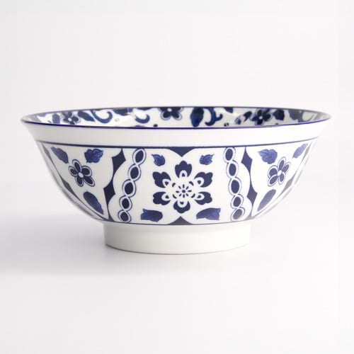 Tokyo Blue Maizuru 21cm Porcelain Ramen Bowls