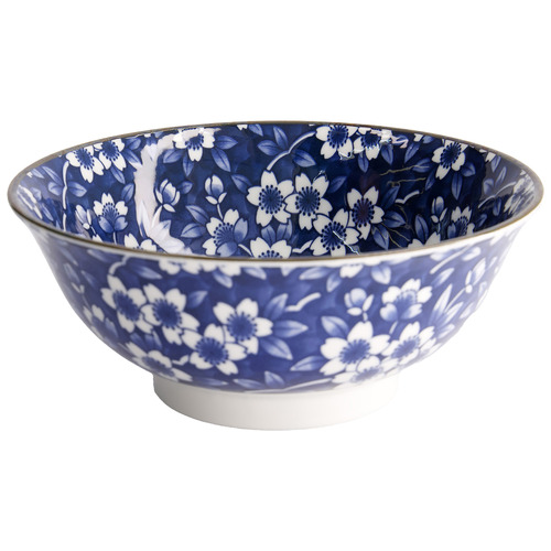 Tokyo Blue Sakura 21cm Porcelain Ramen Bowls