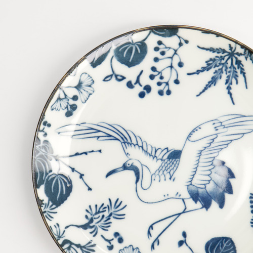 Flora Japonica Crane 16cm Porcelain Plates