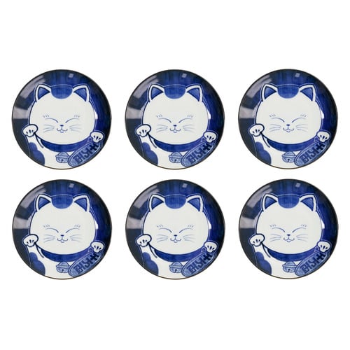 Kawaii Cat Neko White Cat 16.5cm Plates