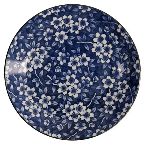Tokyo Blue Sakura Round 25cm Porcelain Plates