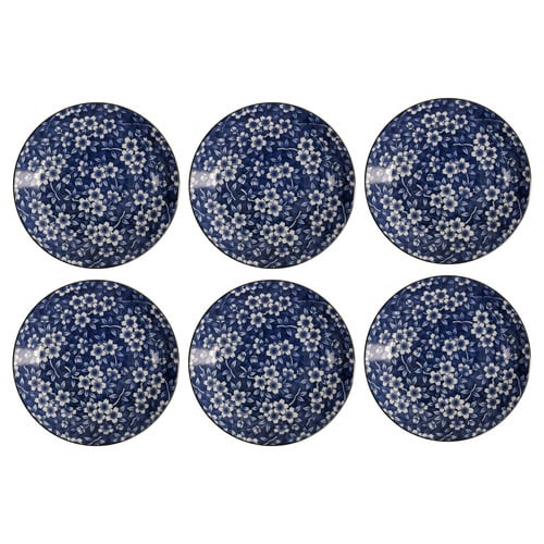 Tokyo Blue Sakura Round 25cm Porcelain Plates