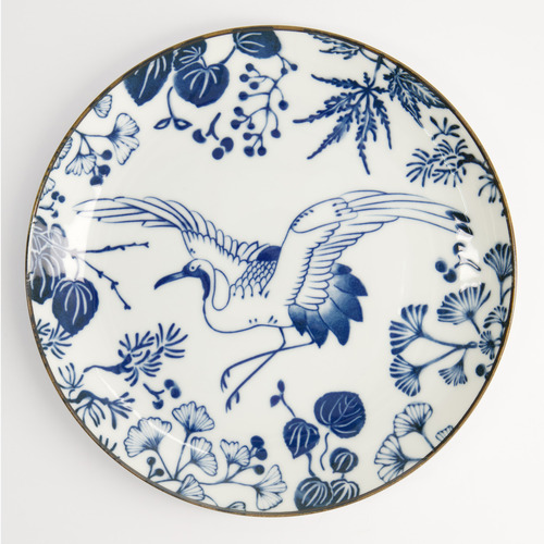 Flora Japonica Crane 16cm Porcelain Plates