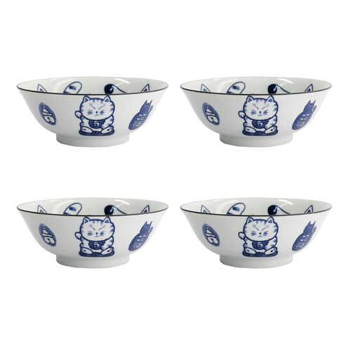 Kawaii Cat Neko Twin Cat 20cm Ramen Bowls