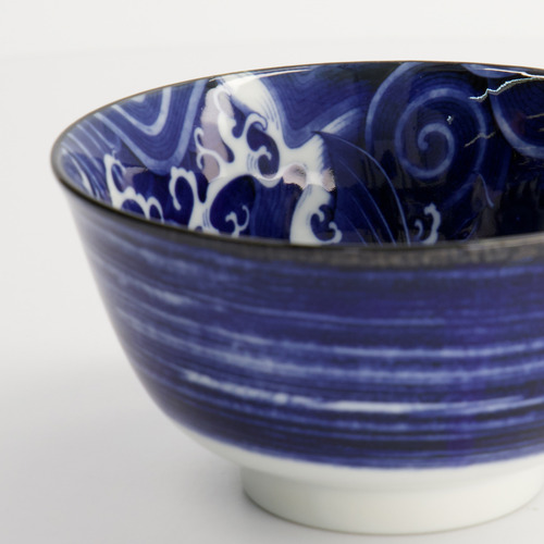 Japonism Blue Carp Porcelain Tayo Bowls