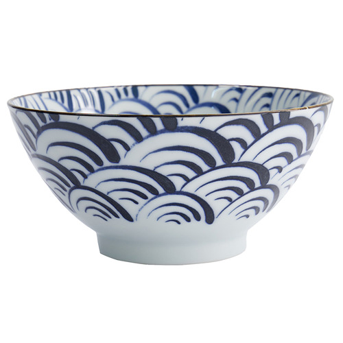 Natsu Nami 18cm Porcelain Ramen Bowls