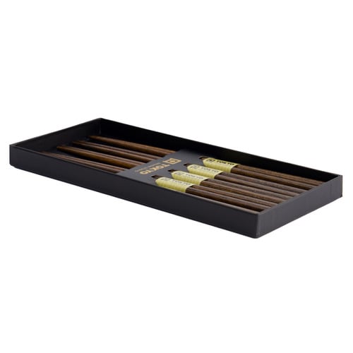 Dark Brown 5 Pairs Chopstick Gift Set