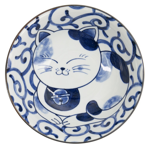 Kawaii Cat Neko Swirl Cat 20cm Ramen Bowls