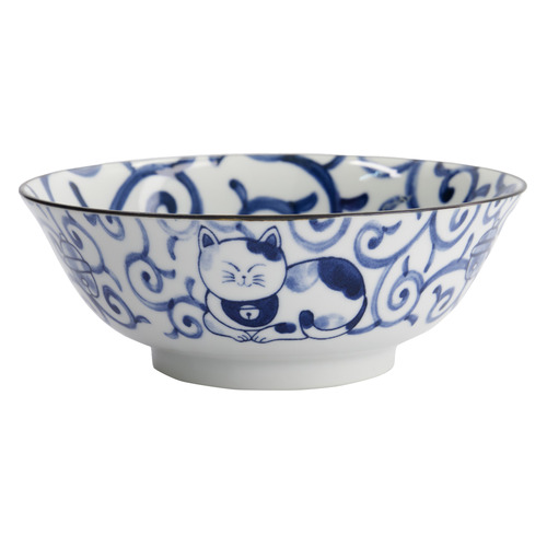 Kawaii Cat Neko Swirl Cat 20cm Ramen Bowls