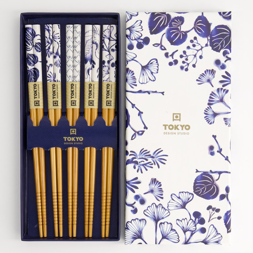 5 Pairs Chopstick Japonica Gift Set