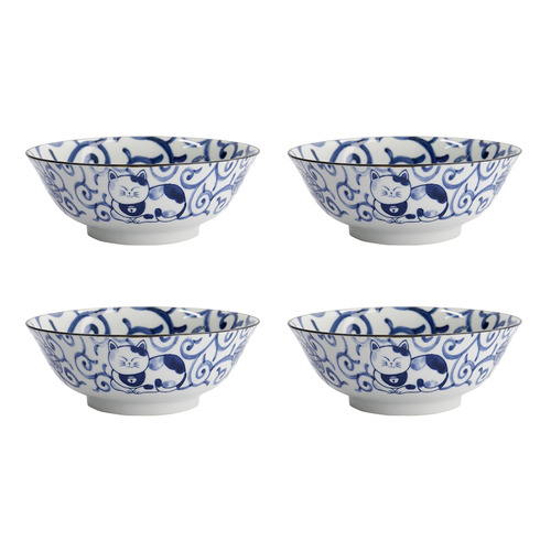 Kawaii Cat Neko Swirl Cat 20cm Ramen Bowls