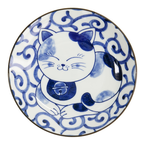 Kawaii Cat Neko Swirl Cat 16.5cm Plates