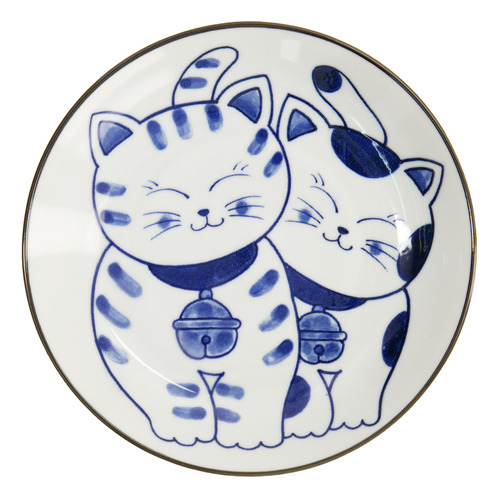Kawaii Cat Neko Twin Cat 16.5cm Plates