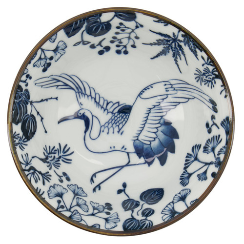Flora Japonica Crane 15cm Porcelain Tayo Bowls