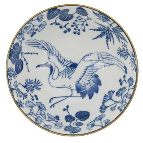 Flora Japonica Crane Sori 18cm Porcelain Bowls