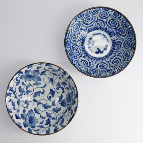2 Piece Tokyo Blue 19cm Bowl Set