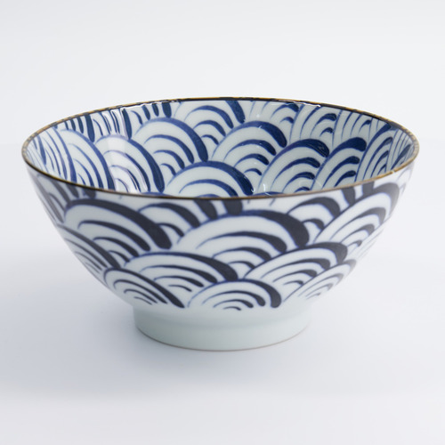 Natsu Nami 18cm Porcelain Ramen Bowls