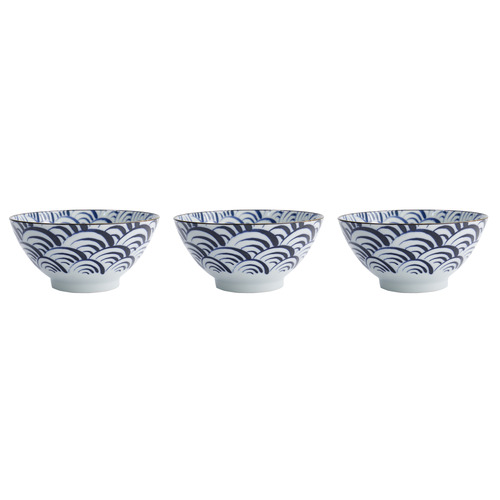 Natsu Nami 18cm Porcelain Ramen Bowls