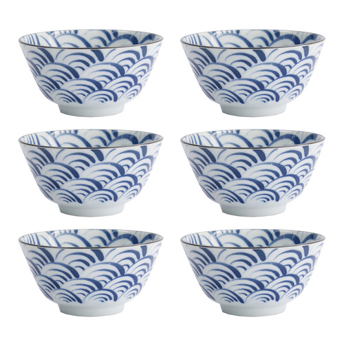 Natsu Nami 12cm Porcelain Rice Bowls