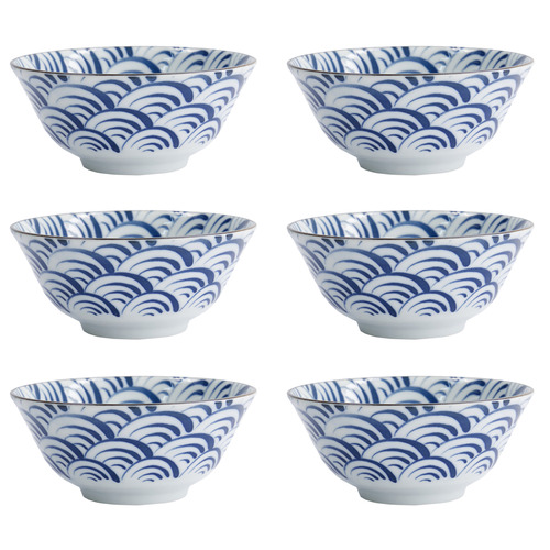 Natsu Nami 15cm Porcelain Tayo Bowls